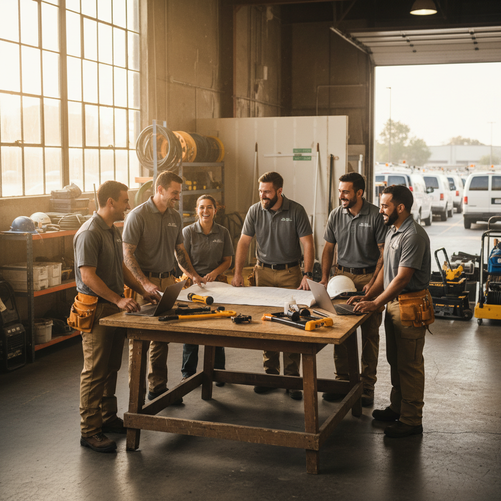 The Damage Restore Pro team at work in Arab