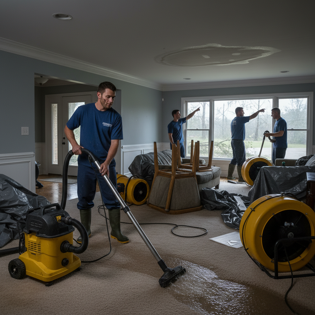 Understanding the Water Damage Restoration Process After a Storm in Hoover, Alabama